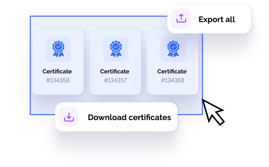 Bulk Certificate Export