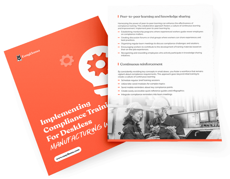 Implementing Compliance Training for Deskless Manufacturing Workers