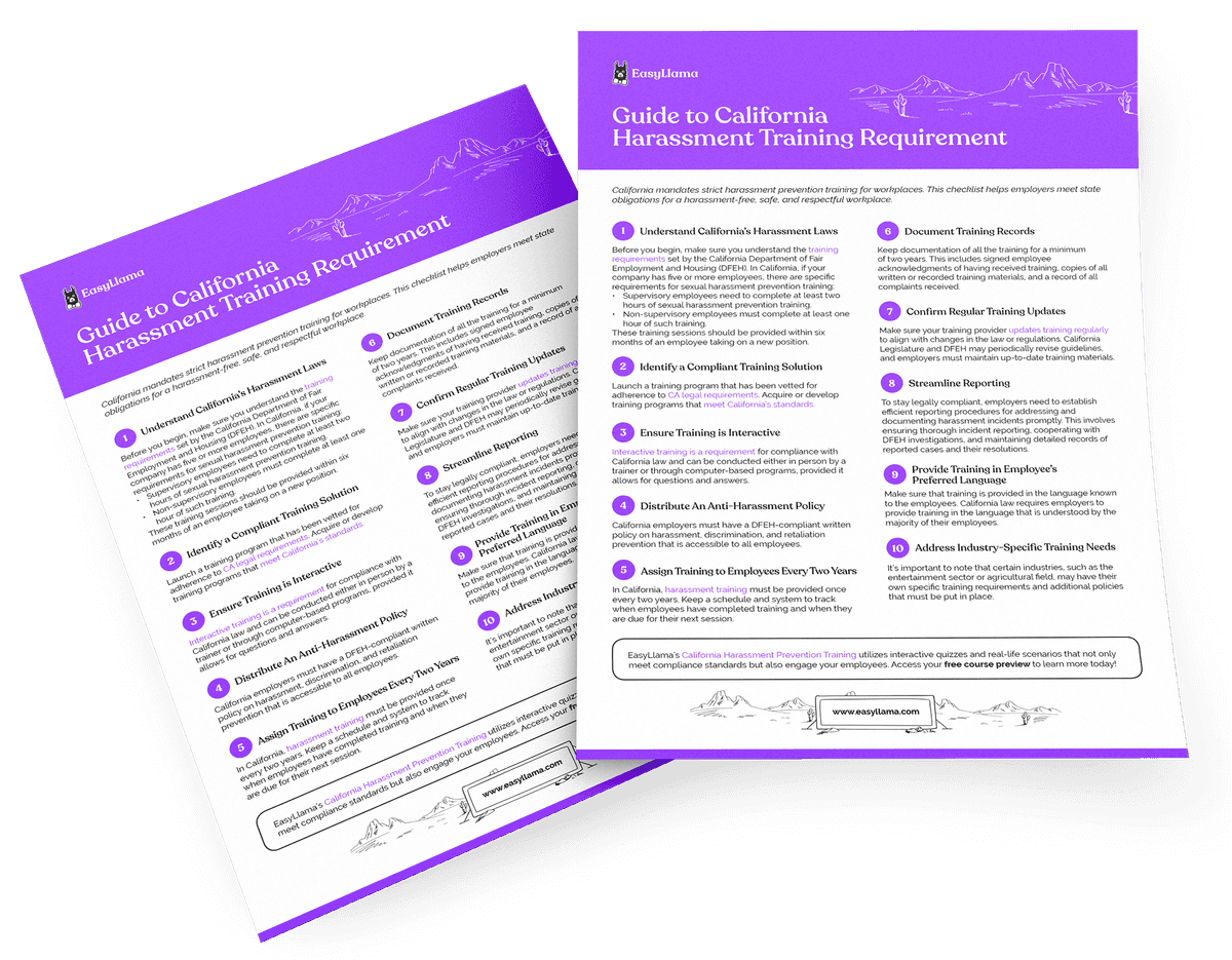 Guide to California Harassment Training Requirements