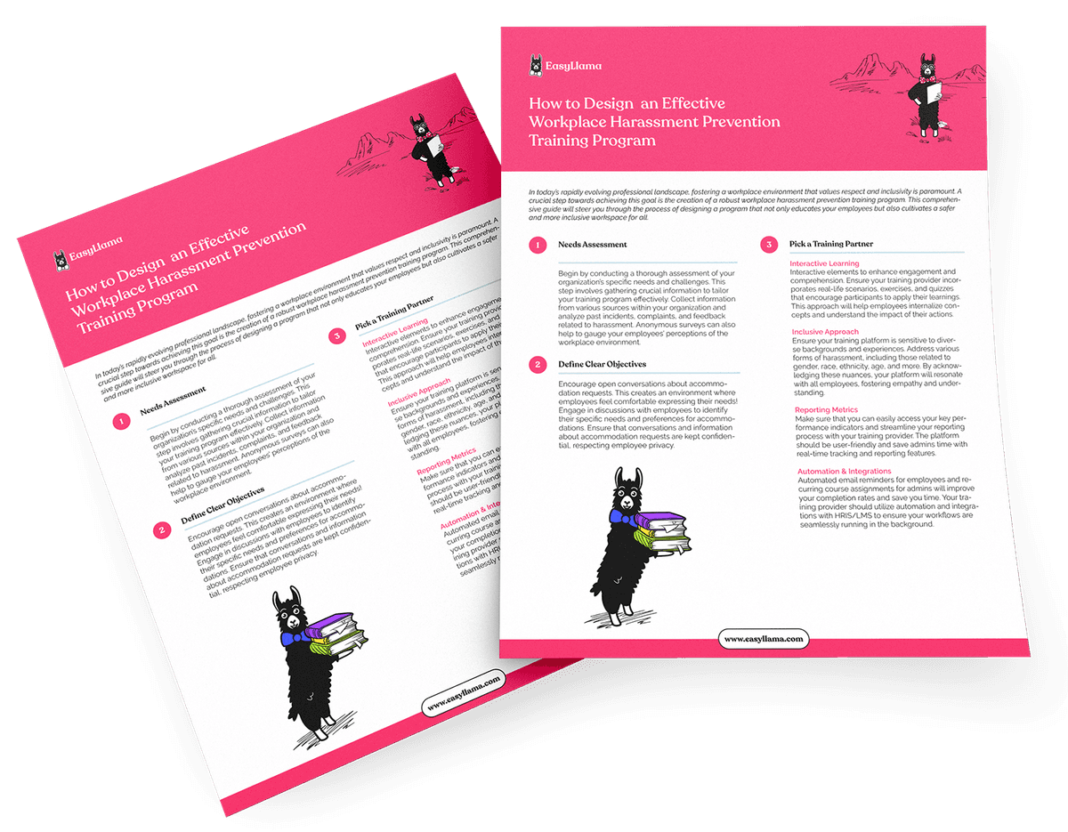 How to Design an Effective Workplace Harassment Prevention Training Program