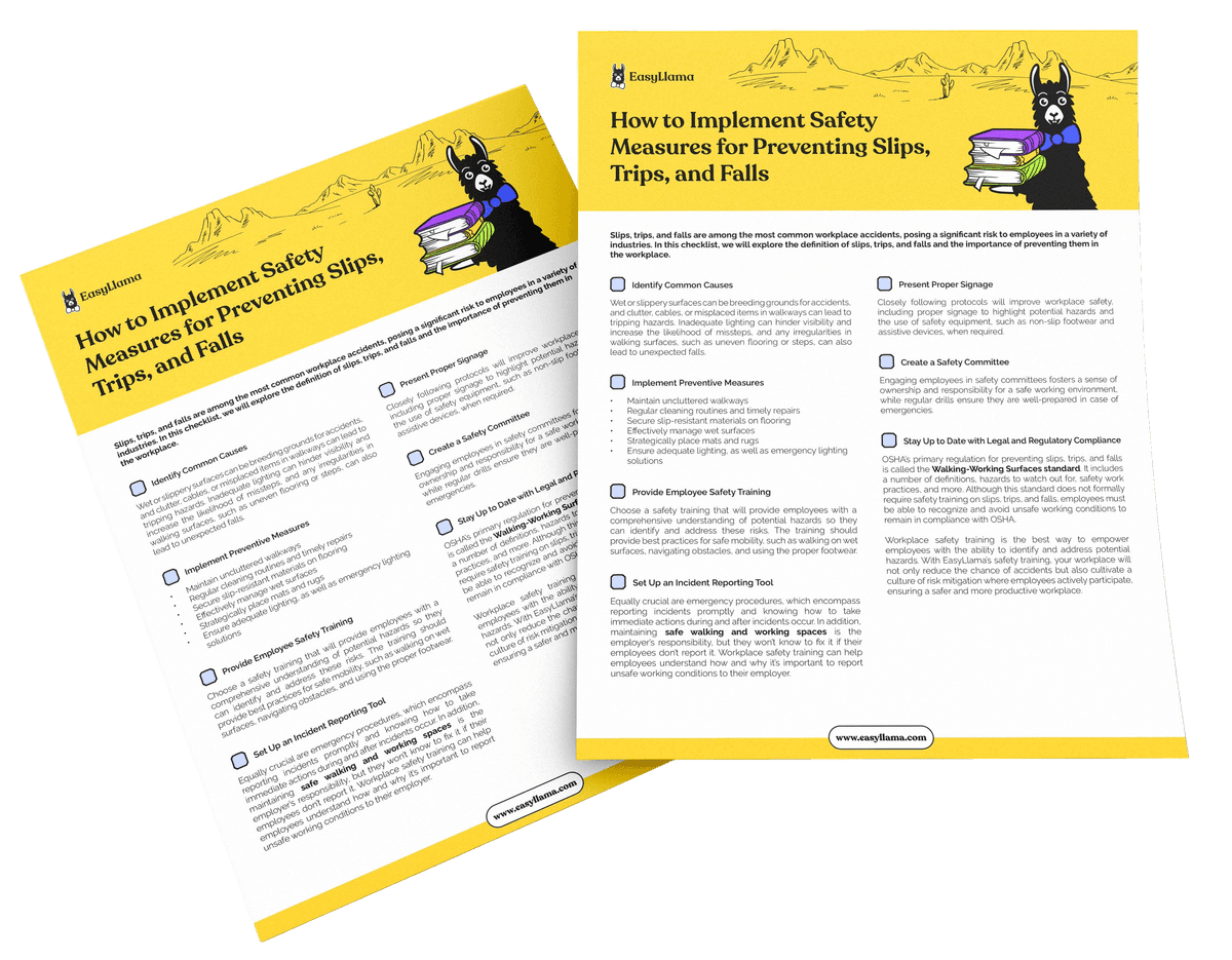 How to Implement Safety Measures for Preventing Slips, Trips, and Falls