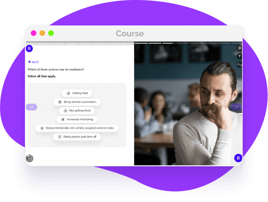 Help provide a safe environment with retaliation training