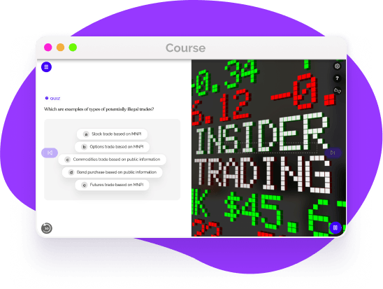 Teach Employees how to avoid insider trading penalties with training